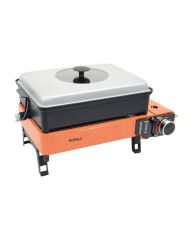 CAMPOUT PORTATİF GAZLI BARBEKÜ VE PİŞİRME SETİ TURUNCU