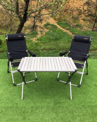 NURGAZ CAMPOUT XXL MASA + 2 LÜX SANDALYE SET