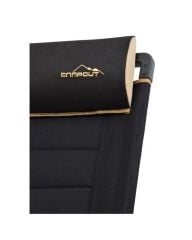 NURGAZ CAMPOUT KATLANIR LÜX SANDALYE SİYAH