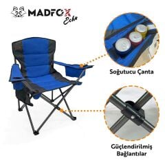 Madfox Echo Katlanır Kamp Sandalyesi Mavi