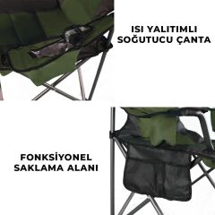 Madfox Echo Katlanır Kamp Sandalyesi Yeşil